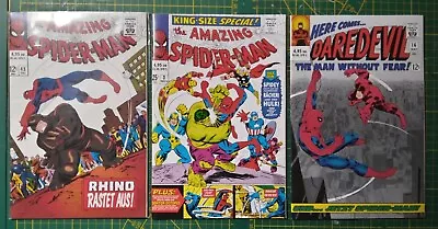 Buy MARVEL Comics   The Amazing Spider-Man/Daredevil   #3, 16, 43 (1966 REPRINT) VF+ • 16.74£