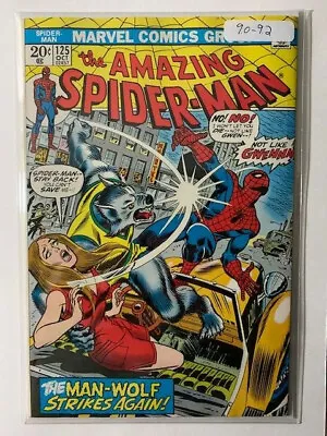Buy Amazing Spider-Man #125 VF/NM 9.0! 2nd Appearance Man-Wolf! • 120.64£