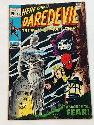 Buy Daredevil 54 Marvel Comics 1st App 2nd Mister Fear Silver Age 1969 • 19.76£