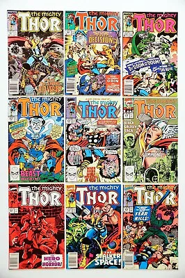 Buy The Mighty Thor #407,408,410,413,415,416,417,418,419 Comic Lot (1989/90 Marvel) • 39.51£