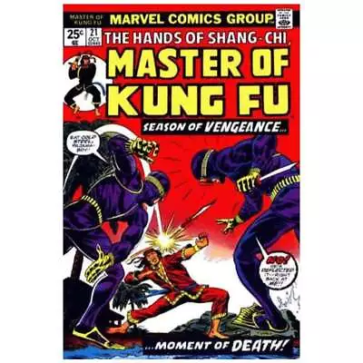 Buy Master Of Kung Fu (1974 Series) #21 In VG Minus Condition. Marvel Comics [j; • 3.61£