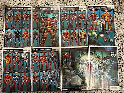 Buy Invincible Iron Man (2022) #1-8 “Hall Of Armor” Variants Complete Connecting Set • 40£