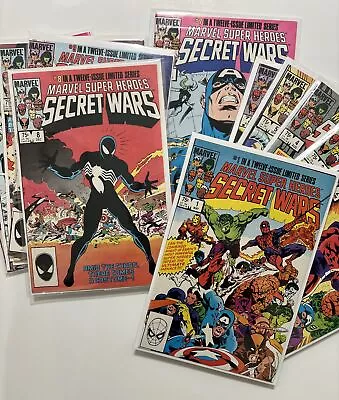 Buy Marvel Super Heroes Secret Wars #1-12 8 Complete Set 1984 VF/NM Nice Grades!🔥🔑 • 251.81£