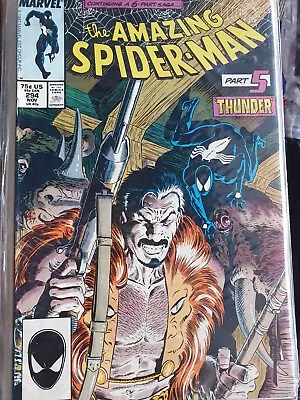 Buy Marvel Comics Amazing Spider-man 294vf+ 1987 Kraven Thunder Part 5 • 20.53£