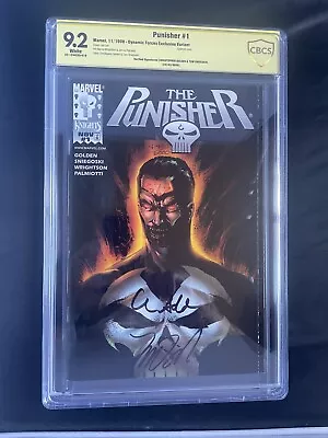 Buy Punisher #1 - Cbcs 9.2! Christopher Golden & Tom Sniegoski Sigs! Jae Lee Cvr! • 59.75£