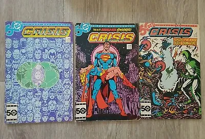 Buy CRISIS ON INFINITE EARTHS # 5,7&10 Death Of Supergirl * Wolfman/Perez * 1985  • 30£
