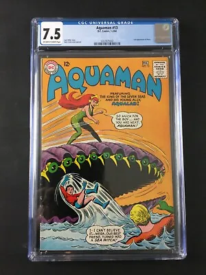 Buy Aquaman #13 (1964): NEW CGC 7.5! 2nd Appearance Mera! Nick Cardy Cover Art! • 206.76£