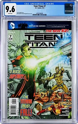 Buy Teen Titans #7 CGC 9.6 (May 2012, DC) Scott Lobdell Story, Booth & Rapmund Art • 38.06£