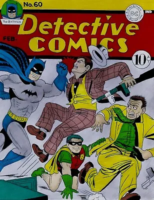 Buy Detective Comics # 60 Cover Recreation Batman Original Comic Art On Card Stock • 237.53£