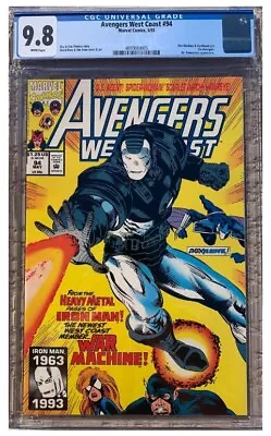 Buy Avengers West Coast #94 CGC 9.8 WHITE | James Rhodes Takes War Machine Codename • 134.63£