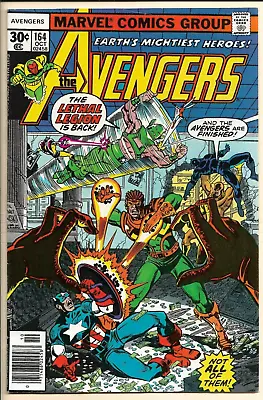 Buy Avengers #164 VF+ (1977) Newsstand! Lethal Legion Appearance! George Perez Art • 12.06£