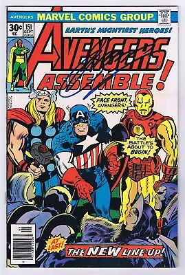Buy Avengers #151 VF+ Signed W/COA Gerry Conway 1976 Marvel Comics • 59.88£