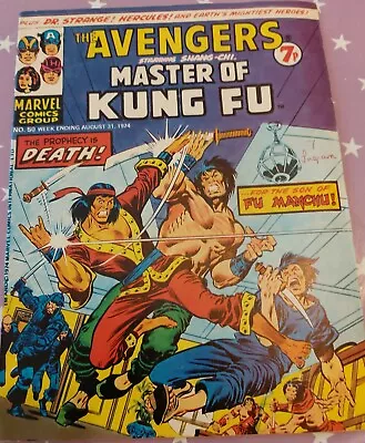 Buy The Avengers #50 - Shang-Chi Marvel Comics Group UK August 1974  • 5.49£
