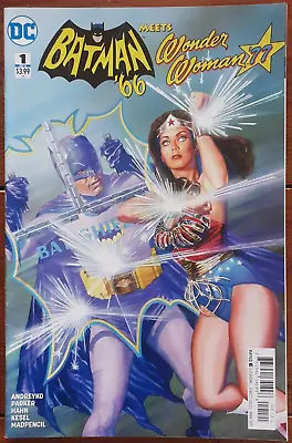 Buy Batman '66 Meets Wonder Woman '77 #1, Alex Ross Cover, Dc Comics, March 2017, Fn • 8.99£