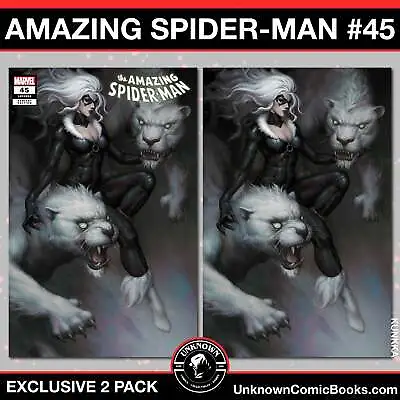Buy [2 Pack] Amazing Spider-man 45 Unknown Comics Kendrick Lim Exclusive Var [03/13/ • 26.09£