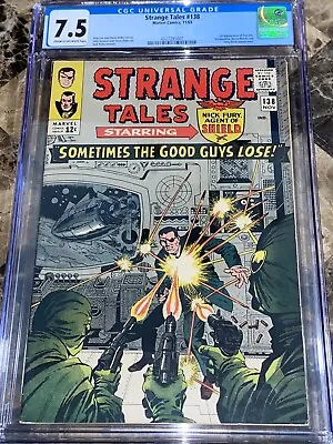 Buy Strange Tales Vol 1 #138 1965 CGC 7.5 (1st App Of Eternity) • 110.38£