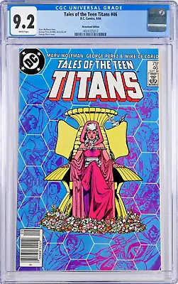 Buy Tales Of The Teen Titans #46 CGC 9.2 (Sep 1984, DC) George Perez Cover Newsstand • 30.76£