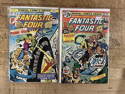 Buy FANTASTIC FOUR #167 170 BRONZE AGE 1976 Marvel Comics Set Lot Of 2 Books • 8.04£