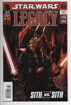 Buy Star Wars Legacy 27 Dark Horse Comic Book 2008 Darth Andeddu Vs Darth Wyyrlock • 18.46£