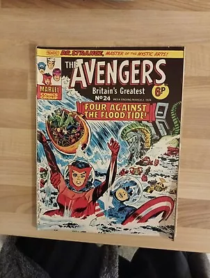 Buy Avengers Featuring Four Against The Floodtide #24 March 1974 • 1.50£
