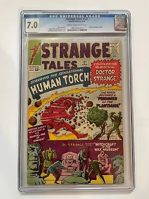 Buy Strange Tales #121  CGC 7.0 FN/VF  Dr. Strange Vs MORDO & ORIGIN PLANT-MAN 1964 • 87.95£