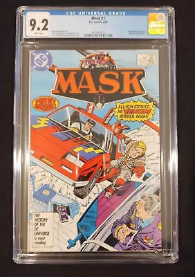 Buy Mask #1, CGC 9.2, DC, February 1987, Toy Line! • 47.96£