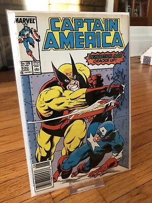 Buy Captain America #330 NEWSSTAND Variant (Marvel Comics, 1984) VF+ Comic Books • 9.50£