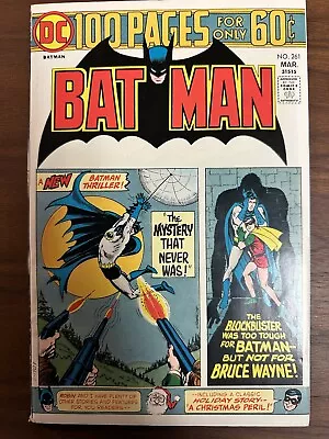 Buy Batman #261 FN/VF 100-page Giant. Nick Cardy Cover (DC 1975) • 18.27£