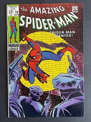 Buy Amazing Spider-Man #70 - Vanessa Fisk Marvel 1969 Comics VF • 112.42£