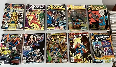 Buy ACTION COMICS #600 -700 DC Comic Book LOT 100 CONSECUTIVE ISSUES SUPERMAN (AT01) • 210.67£