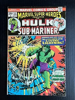 Buy MARVEL SUPER HEROES #52 September 1975 Tales To Astonish  #97 Reprint Hulk • 7.99£
