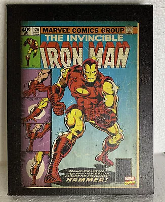 Buy Marvel Comics The Invincible Iron Man #126 Canvas Wall Art 6.5  X 8.5” • 11.27£