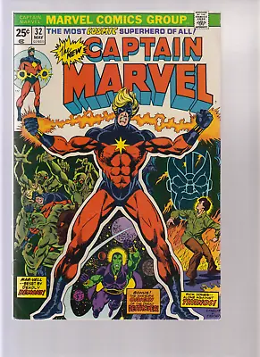 Buy Captain Marvel #32 - Origin Moondragon (6.5/7.0) 1974 • 15.82£