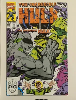 Buy The Incredible Hulk 376 Vs Grey Hulk 1st Agamemnon Marvel Comics Direct Error • 16.09£