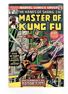 Buy Master Of Kung Fu #29, FN- 5.5, 1st Razor Fist (William Young) MCU Movie • 9.46£