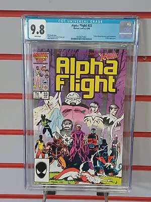 Buy ALPHA FLIGHT #33 (Marvel Comics, 1986) CGC Graded 9.8 ~ White Pages • 79.06£