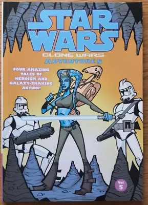 Buy Star Wars The Clone Wars Adventures Volume 5 TPB Paperback Digest Graphic Novel • 2.99£