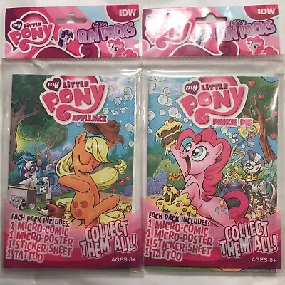 Buy My Little Pony Micro Comic Fun Packs Lot Of 2 Pinkie Pie & Applejack • 11.90£