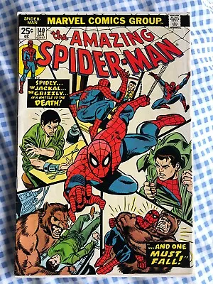 Buy Amazing Spider-Man 140 (1975) 1st App Gloria Grant.Jackal & Grizzly App, Cents • 19.99£
