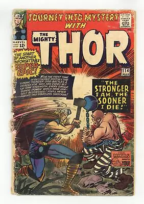 Buy Thor Journey Into Mystery #114 PR 0.5 1965 1st App. Absorbing Man • 19.98£