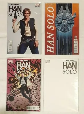 Buy Marvel Star Wars Han Solo #1 Lot Of 4 Variant Editions 1-B 1-C 1-F 1-H In F-VF • 15.89£