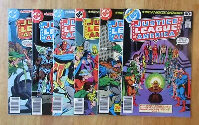Buy Lot Of *6* High-Grade Newsstand JUSTICE LEAGUE OF AMERICA! #168, 169, 171-174 • 29.14£