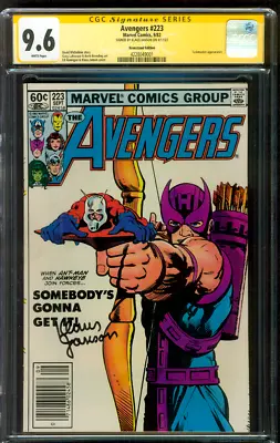 Buy Avengers 223 CGC SS 9.6 Janson 9/1982 Hawkeye Ant Man Civil War Key Newsstand • 181.67£