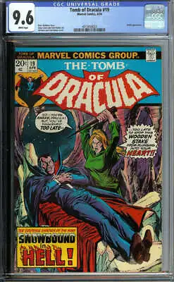 Buy Tomb Of Dracula #19 Cgc 9.6 White Pages // Blade Appearance 1974 • 283.95£