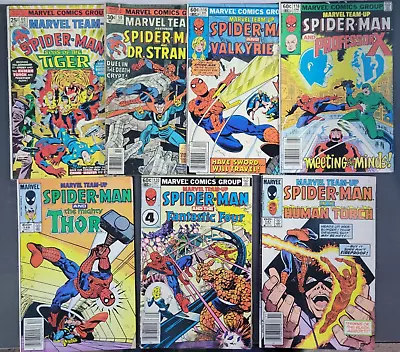 Buy (7) Marvel Team-Up Spider-Man #40 50 116 118 133 147 148 Lot 1975 Newsstand • 19.95£