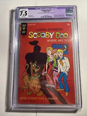 Buy Scooby Doo 1 CGC 7.5 Restored WHITE PAGES Gold Key 1970 • 1,581.21£