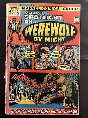 Buy Marvel Spotlight #2 - Poor, No Back Cover - 1st App And Origin Werewolf By Night • 131.07£