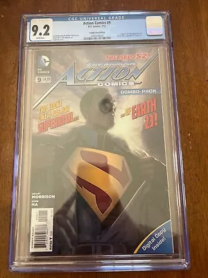 Buy Action Comics 9 CGC 9.2 W, Combo Pack Edition • 41.97£