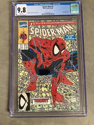 Buy SPIDER-MAN #1 1990 CGC 9.8 White Pages Lizard Appearance McFarlane Story & Cover • 65.61£