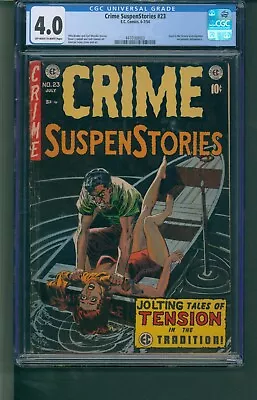 Buy Crime Suspenstories #23 CGC 4.0 OW To White Pages Used In Senate Investigation • 672.02£